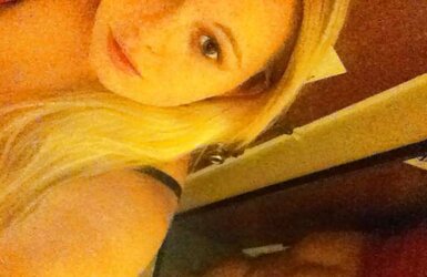 Round Platinum-Blonde Teenager