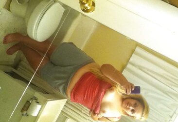Round Platinum-Blonde Teenager