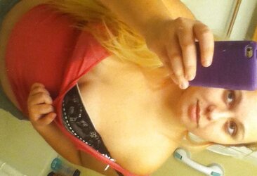 Round Platinum-Blonde Teenager