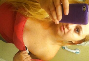 Round Platinum-Blonde Teenager