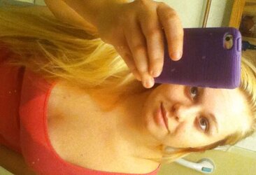 Round Platinum-Blonde Teenager