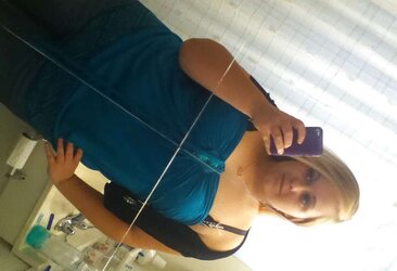 Round Platinum-Blonde Teenager