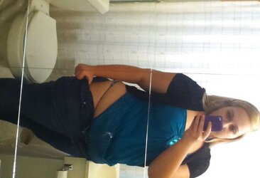 Round Platinum-Blonde Teenager