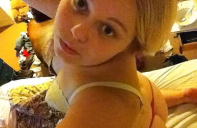 Round Platinum-Blonde Teenager