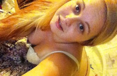 Round Platinum-Blonde Teenager