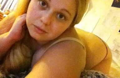 Round Platinum-Blonde Teenager