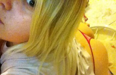 Round Platinum-Blonde Teenager