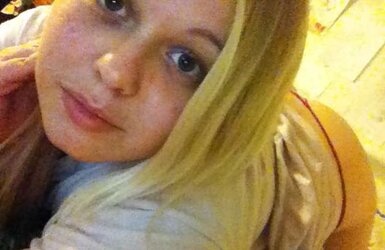 Round Platinum-Blonde Teenager