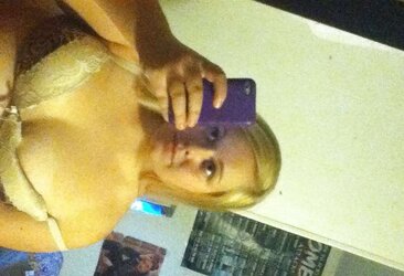 Round Platinum-Blonde Teenager