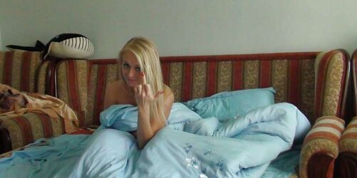 The Bombshell of Inexperienced Platinum-Blonde Cute Arse