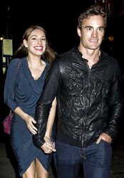 Kelly Brook exiting Mahiki Nightclub in London
