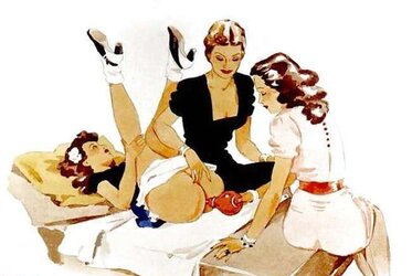Female Dom fetish vintage artwork