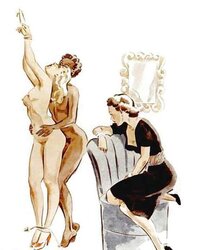 Female Dom fetish vintage artwork