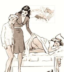 Female Dom fetish vintage artwork