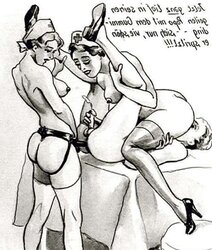 Female Dom fetish vintage artwork
