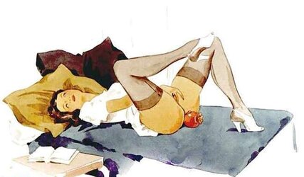 Female Dom fetish vintage artwork