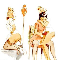 Female Dom fetish vintage artwork