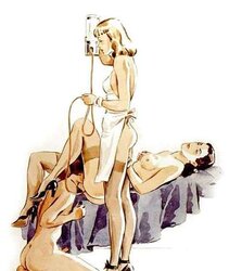 Female Dom fetish vintage artwork