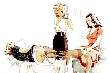 Female Dom fetish vintage artwork