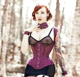 Corsets, spandex, leather and lace.