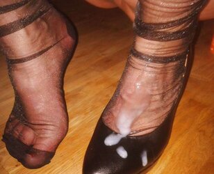 Spunk on high-heeled slippers mules sandals