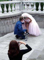Wedding day upskirts