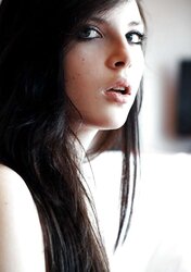 Wonderful blue saw inked teenager stunner