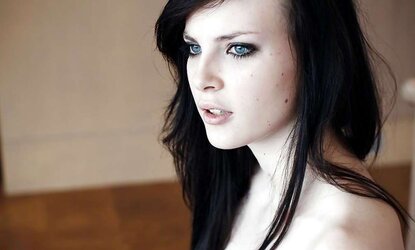 Wonderful blue saw inked teenager stunner