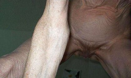 ENORMOUSLY LEAN AND HIGHLY OLD WOOLY GRANNY