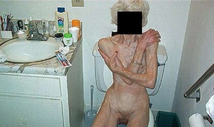 ENORMOUSLY LEAN AND HIGHLY OLD WOOLY GRANNY
