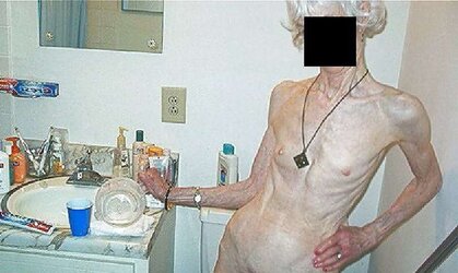 ENORMOUSLY LEAN AND HIGHLY OLD WOOLY GRANNY