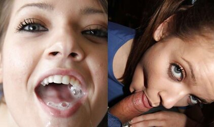 From the Moshe Files: Before and After Spunk Facial Cumshot