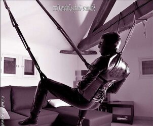 Hog Tied Bondage & Discipline restrain bondage soumise sandy and gimp D