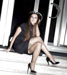 Tights high-heeled slippers only the hottest