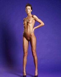 Tigh olena in purple style shoot