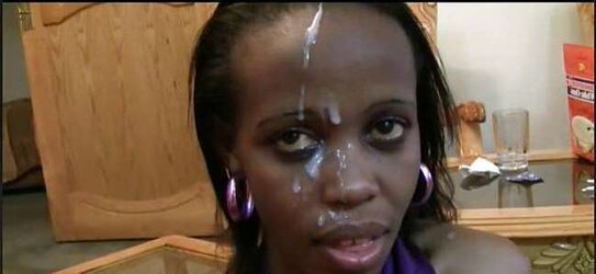 Ultra-Cute African teenager painted nicely