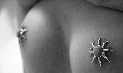 Just puffies...arse-paramour