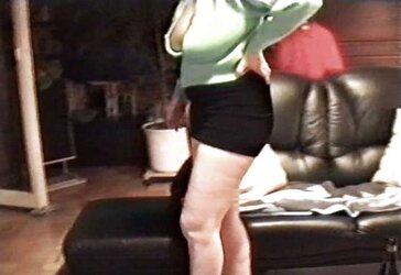 SAG - Mommies Tasty Downblouse Udders In A Green Sweater