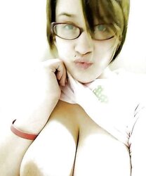Braless with Glasses