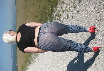 Nylons and High High-Heeled Slippers Outdoor