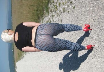Nylons and High High-Heeled Slippers Outdoor