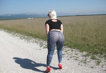 Nylons and High High-Heeled Slippers Outdoor