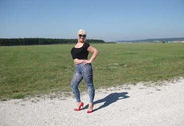 Nylons and High High-Heeled Slippers Outdoor