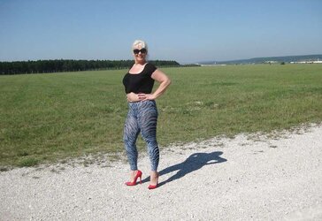 Nylons and High High-Heeled Slippers Outdoor