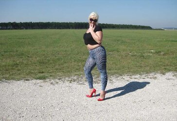 Nylons and High High-Heeled Slippers Outdoor