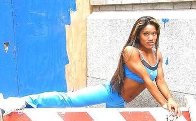 Rebecca In Blue Latex