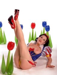 Dita Von Teese as Snow White!