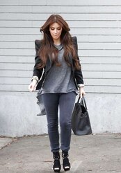 Kim Kardashian arriving at a Studio City television studio