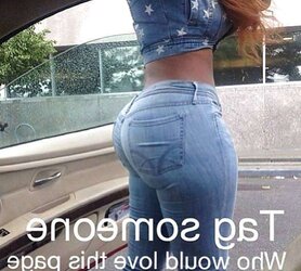 Phat phat cream-colored donks in public
