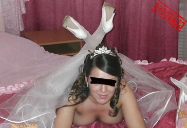 Splendid and Scorching Dark Haired Bride - Censored